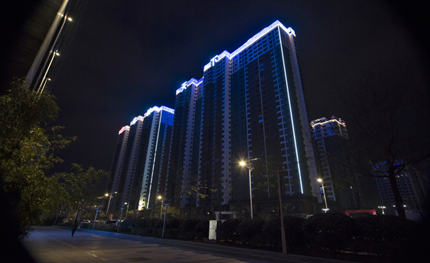 網(wǎng)紅打卡圣地，華體助力西安高新路夜景改造提升